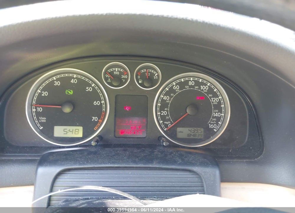 2004 VOLKSWAGEN PASSAT GLS VIN: WVWVD63B04E120903