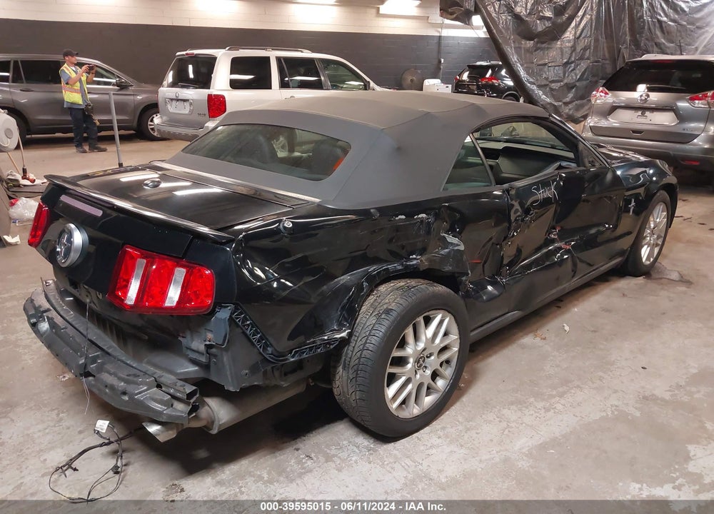 2012 FORD MUSTANG V6 PREMIUM VIN: 1ZVBP8EM1C5280014