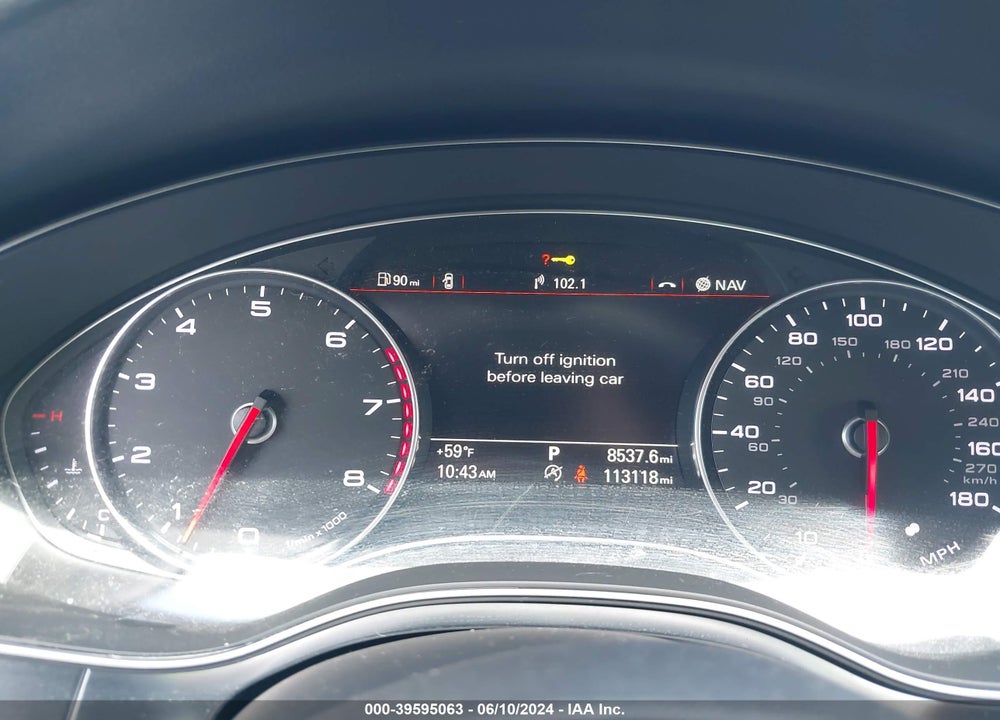 2014 AUDI A6 3.0T PREMIUM PLUS VIN: WAUFGAFC8EN091765
