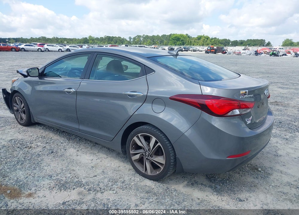 2014 HYUNDAI ELANTRA LIMITED VIN: 5NPDH4AE6EH500184