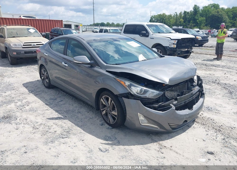 2014 HYUNDAI ELANTRA LIMITED VIN: 5NPDH4AE6EH500184