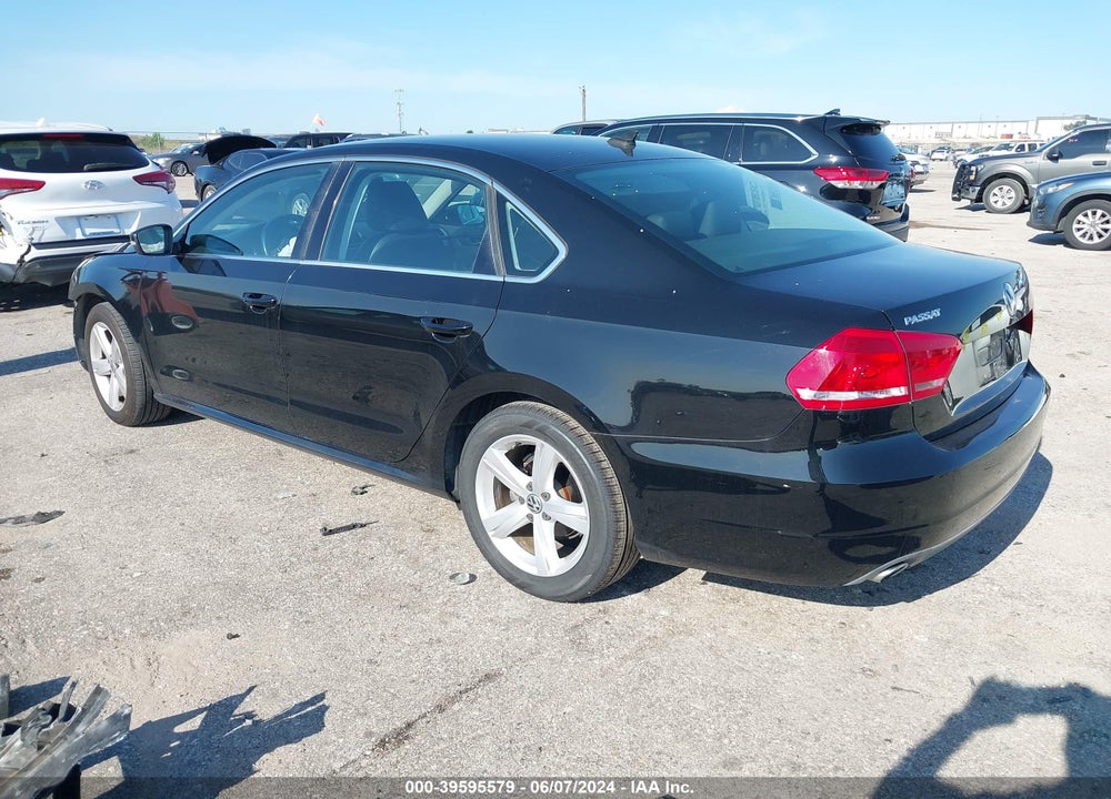 2012 VOLKSWAGEN PASSAT 2.5L SE VIN: 1VWBH7A34CC108494