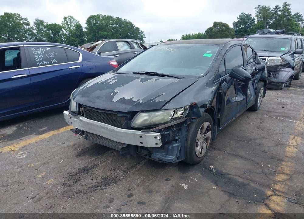 2014 HONDA CIVIC LX VIN: 2HGFB2F55EH544646