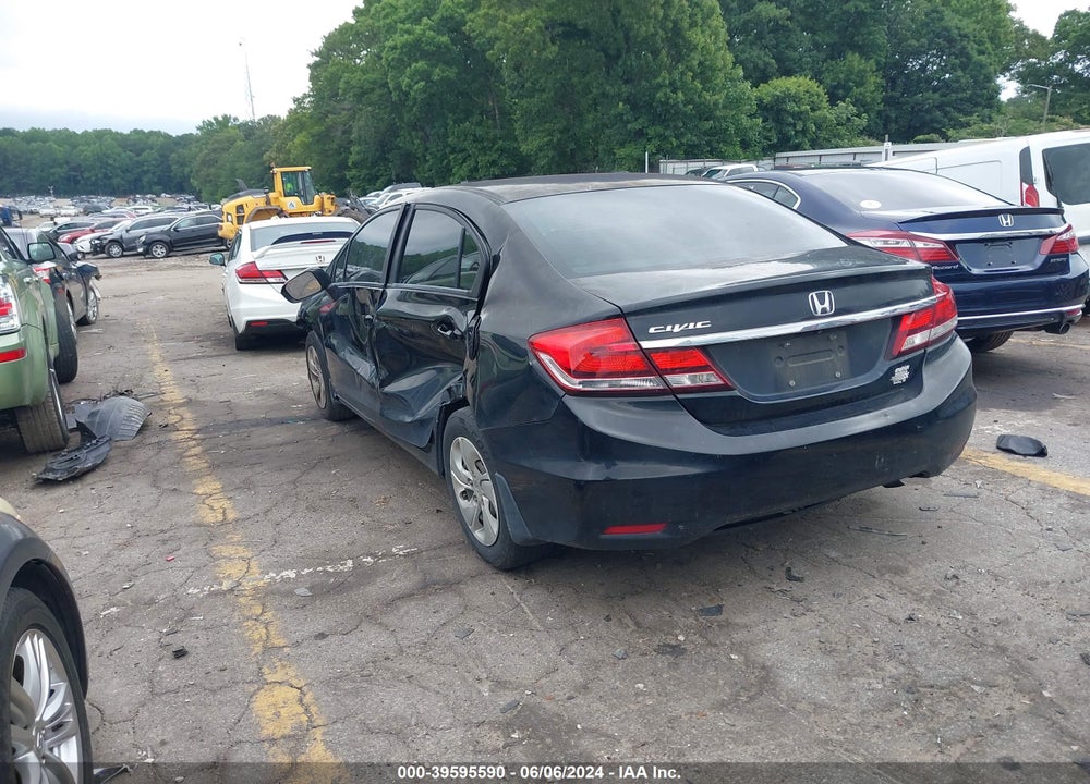 2014 HONDA CIVIC LX VIN: 2HGFB2F55EH544646