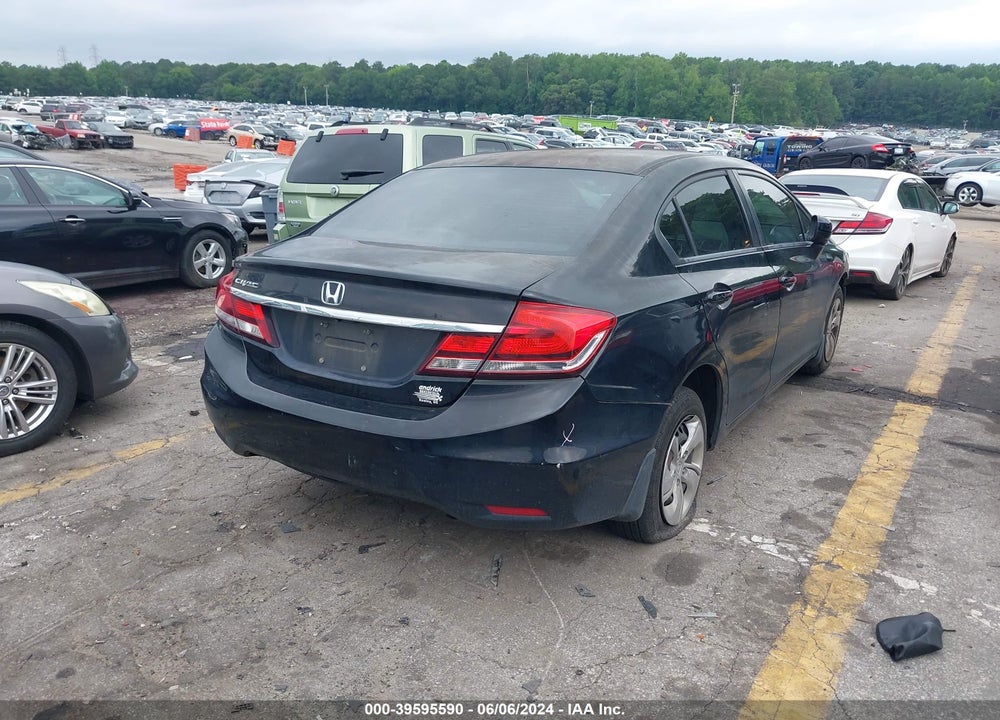 2014 HONDA CIVIC LX VIN: 2HGFB2F55EH544646