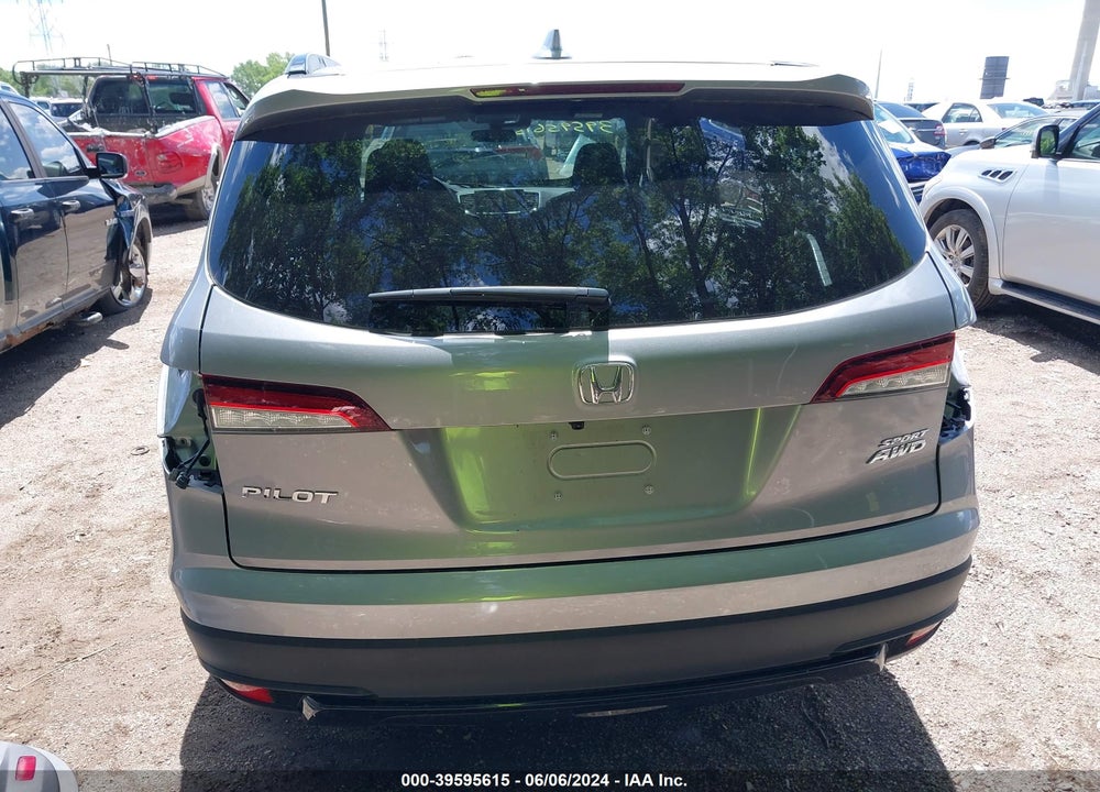 2022 HONDA PILOT AWD SPORT VIN: 5FNYF6H33NB070166
