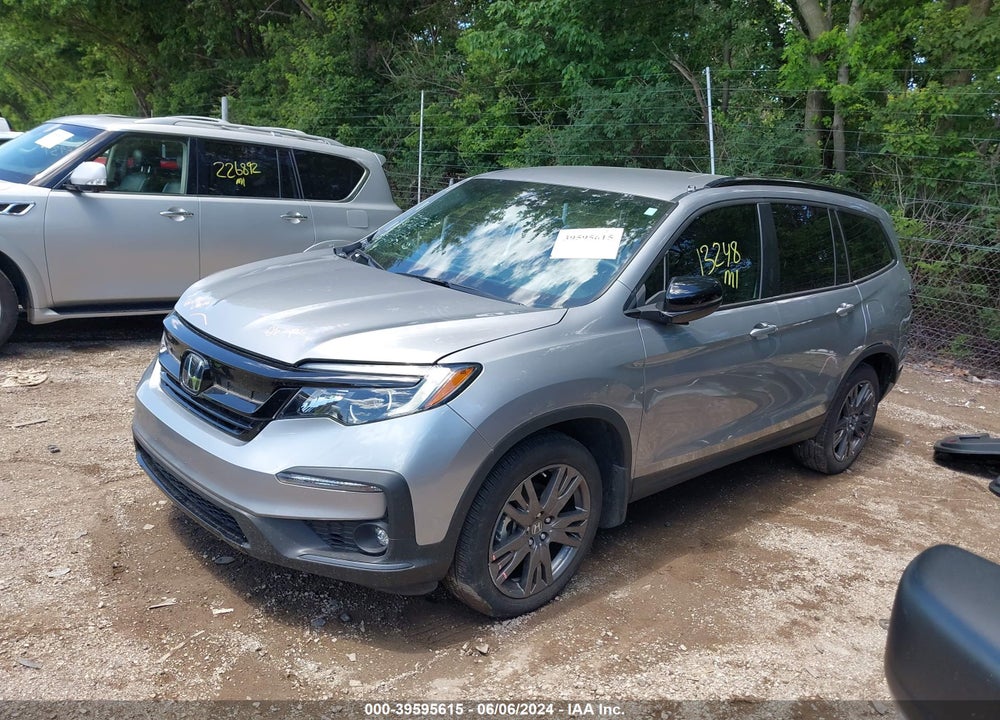 2022 HONDA PILOT AWD SPORT VIN: 5FNYF6H33NB070166