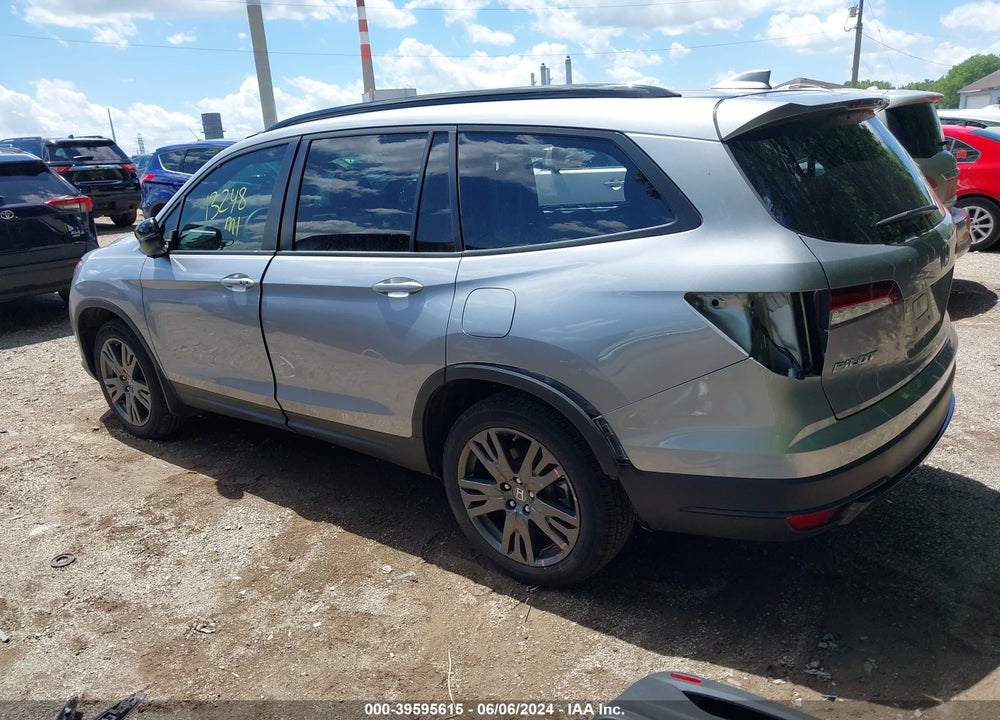 2022 HONDA PILOT AWD SPORT VIN: 5FNYF6H33NB070166