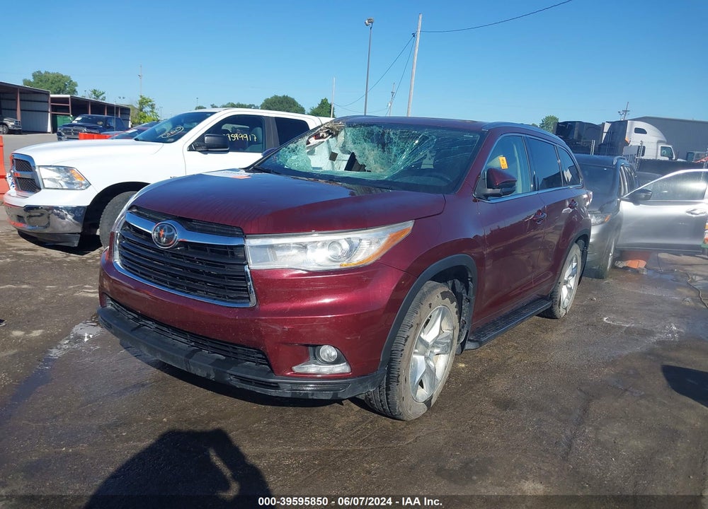 2014 TOYOTA HIGHLANDER LIMITED PLATINUM V6 VIN: 5TDDKRFH8ES008008