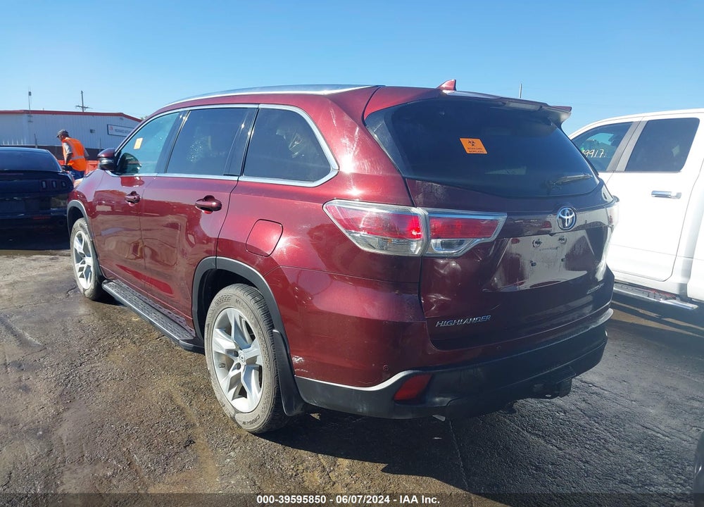 2014 TOYOTA HIGHLANDER LIMITED PLATINUM V6 VIN: 5TDDKRFH8ES008008
