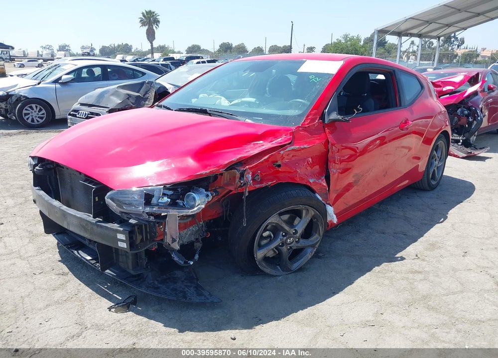 2019 HYUNDAI VELOSTER 2.0 VIN: KMHTG6AFXKU012081