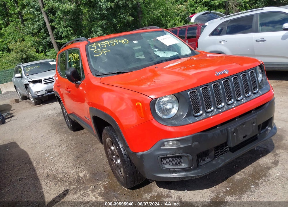 2016 JEEP RENEGADE SPORT VIN: ZACCJBATXGPE31285