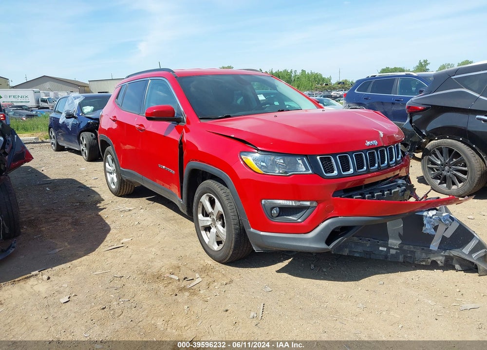 2018 JEEP COMPASS LATITUDE 4X4 VIN: 3C4NJDBBXJT139002