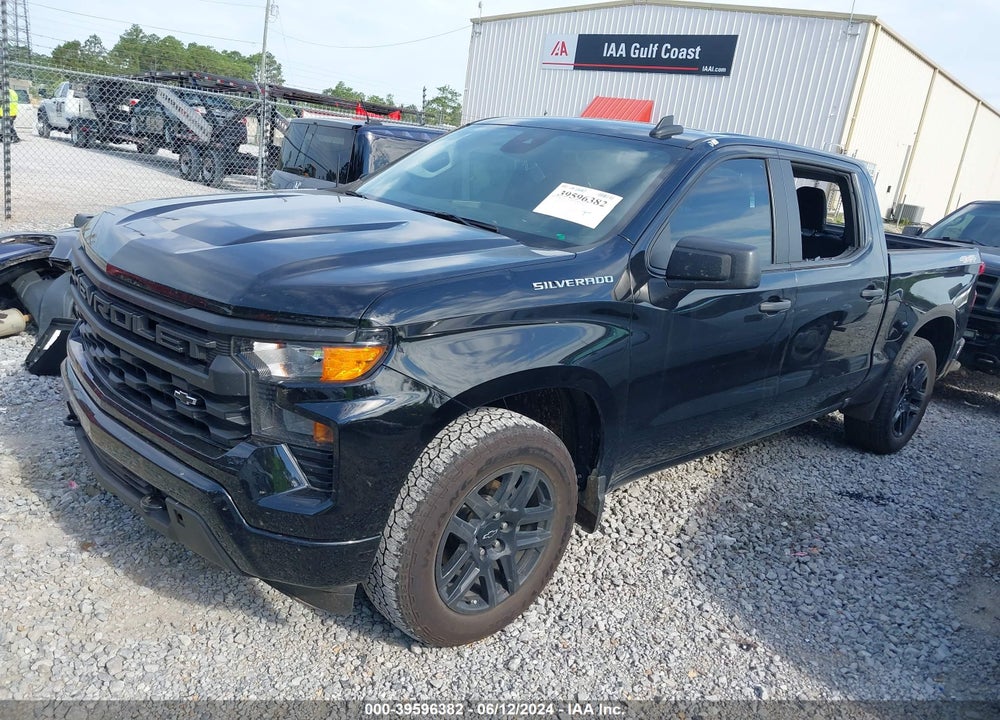 2023 CHEVROLET SILVERADO 1500 4WD SHORT BED CUSTOM VIN: 1GCPDBEK6PZ197464