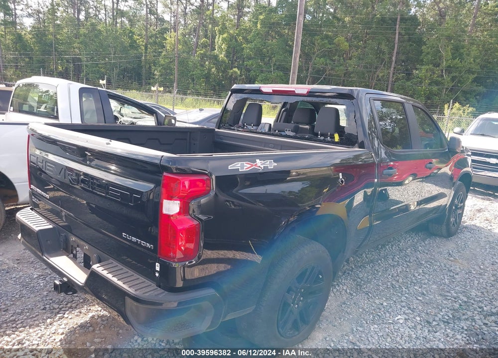 2023 CHEVROLET SILVERADO 1500 4WD SHORT BED CUSTOM VIN: 1GCPDBEK6PZ197464
