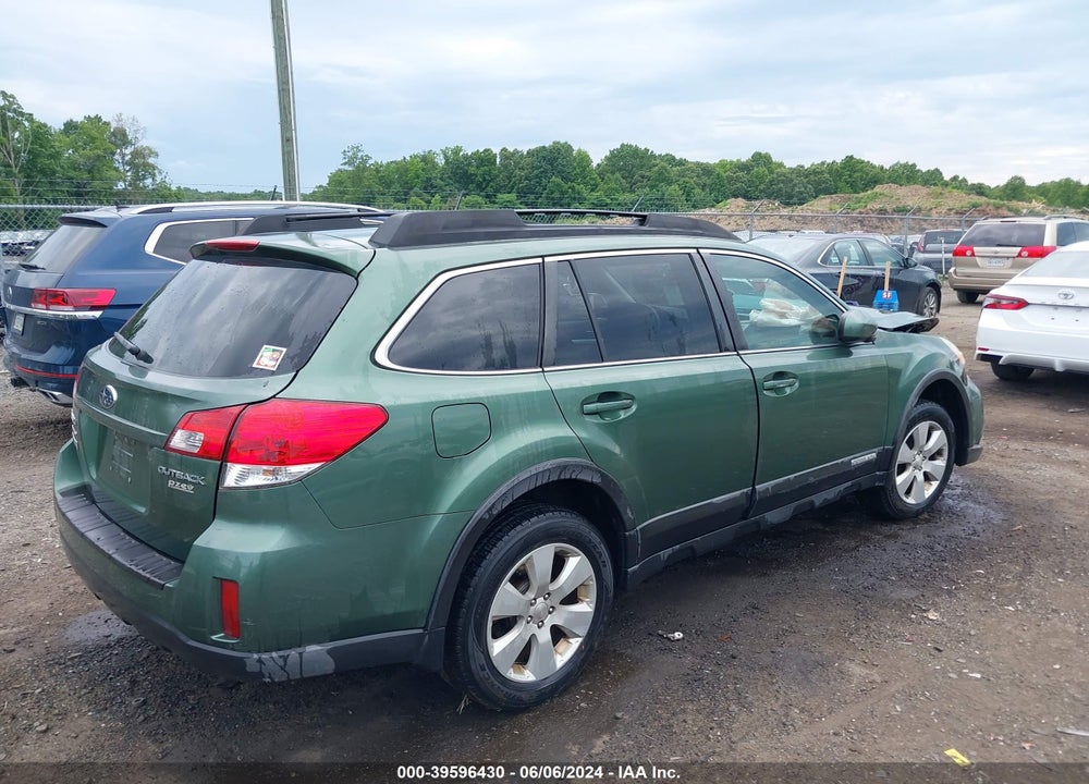 2011 SUBARU OUTBACK 2.5I PREMIUM VIN: 4S4BRBBC2B3316210