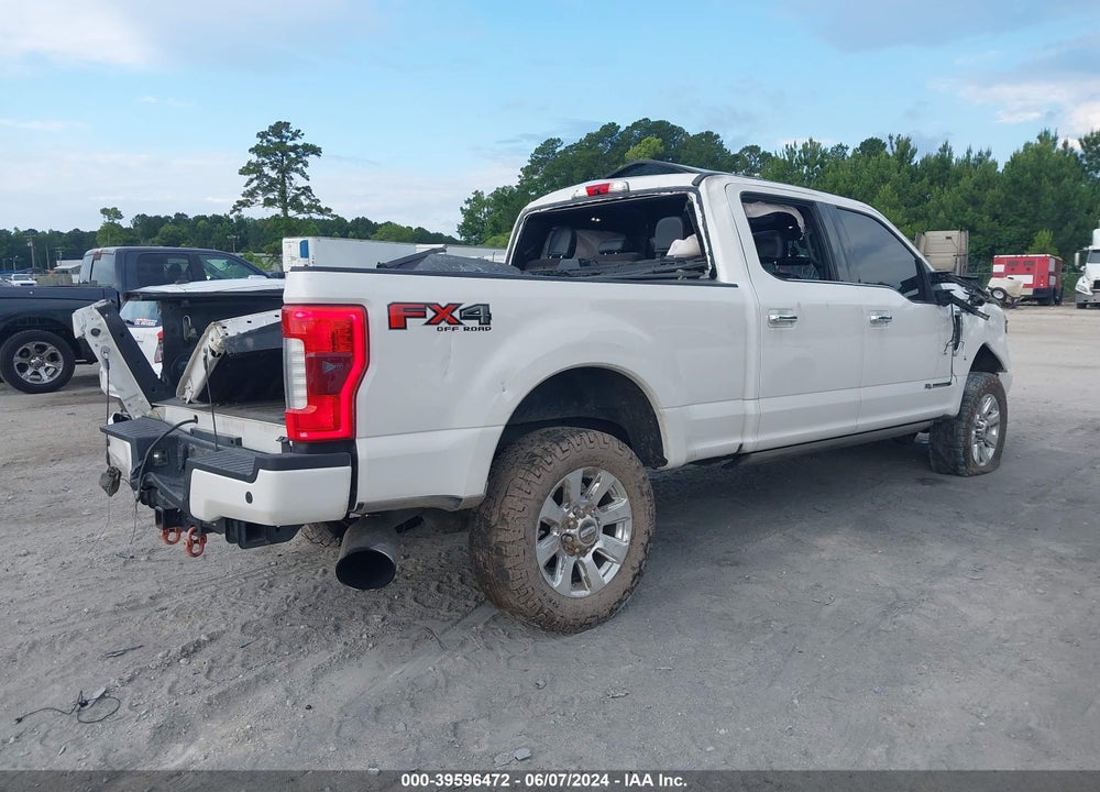 2017 FORD F-250 PLATINUM VIN: 1FT7W2BT6HEE53392