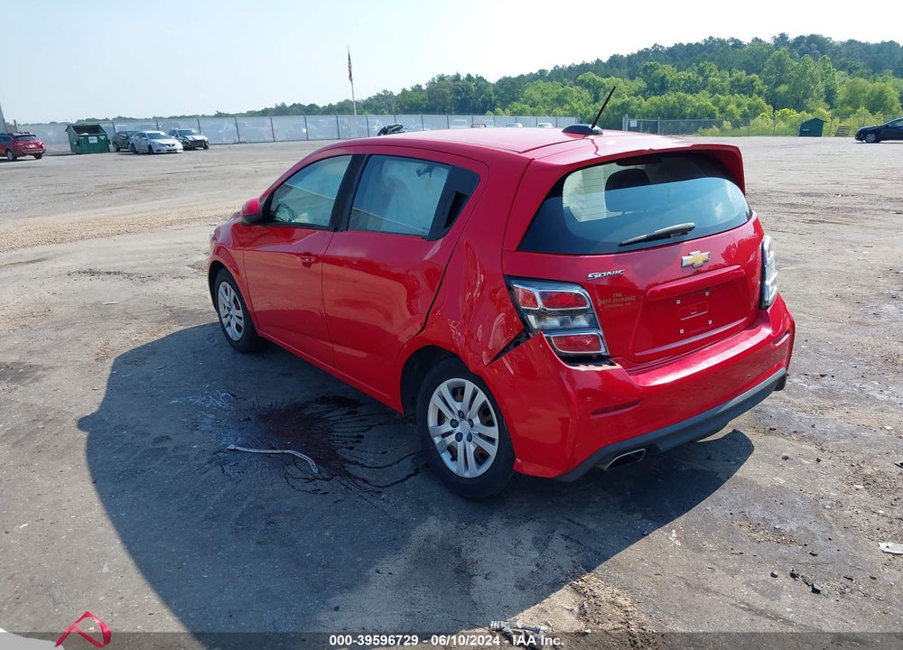 2020 CHEVROLET SONIC FWD  1FL 5-DOOR VIN: 1G1JG6SB4L4124313