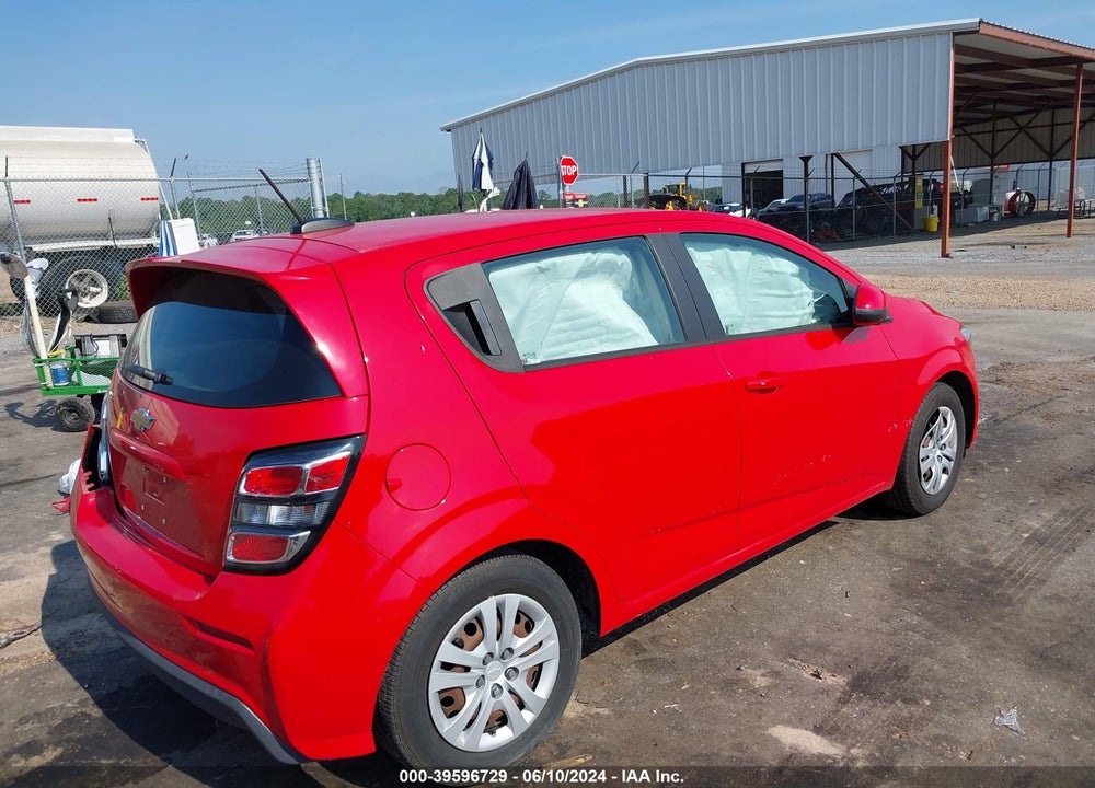 2020 CHEVROLET SONIC FWD  1FL 5-DOOR VIN: 1G1JG6SB4L4124313