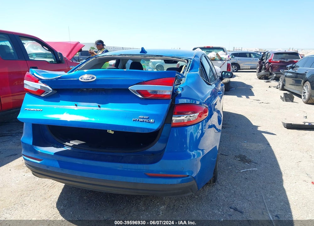 2019 FORD FUSION HYBRID SE VIN: 3FA6P0LU6KR167802
