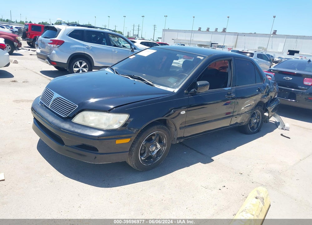2002 MITSUBISHI LANCER VIN: JA3AJ86EX2U070666