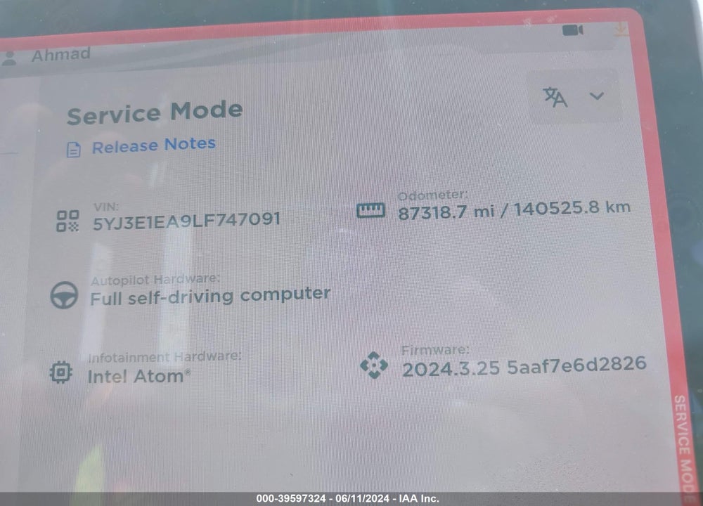 2020 TESLA MODEL 3 STANDARD RANGE PLUS REAR-WHEEL DRIVE/STANDARD RANGE REAR-WHEEL DRIVE VIN: 5YJ3E1EA9LF747091