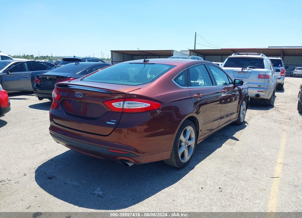 2016 FORD FUSION SE VIN: 3FA6P0HD4GR239192