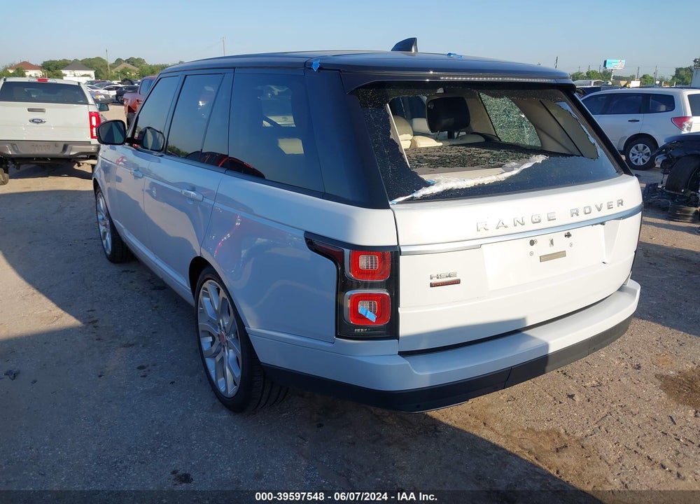 2019 LAND ROVER RANGE ROVER 3.0L V6 SUPERCHARGED HSE VIN: SALGS2SV6KA558891