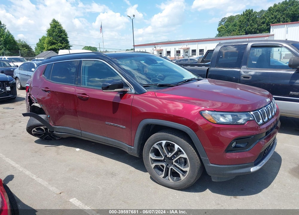2022 JEEP COMPASS LIMITED 4X4 VIN: 3C4NJDCB6NT107670