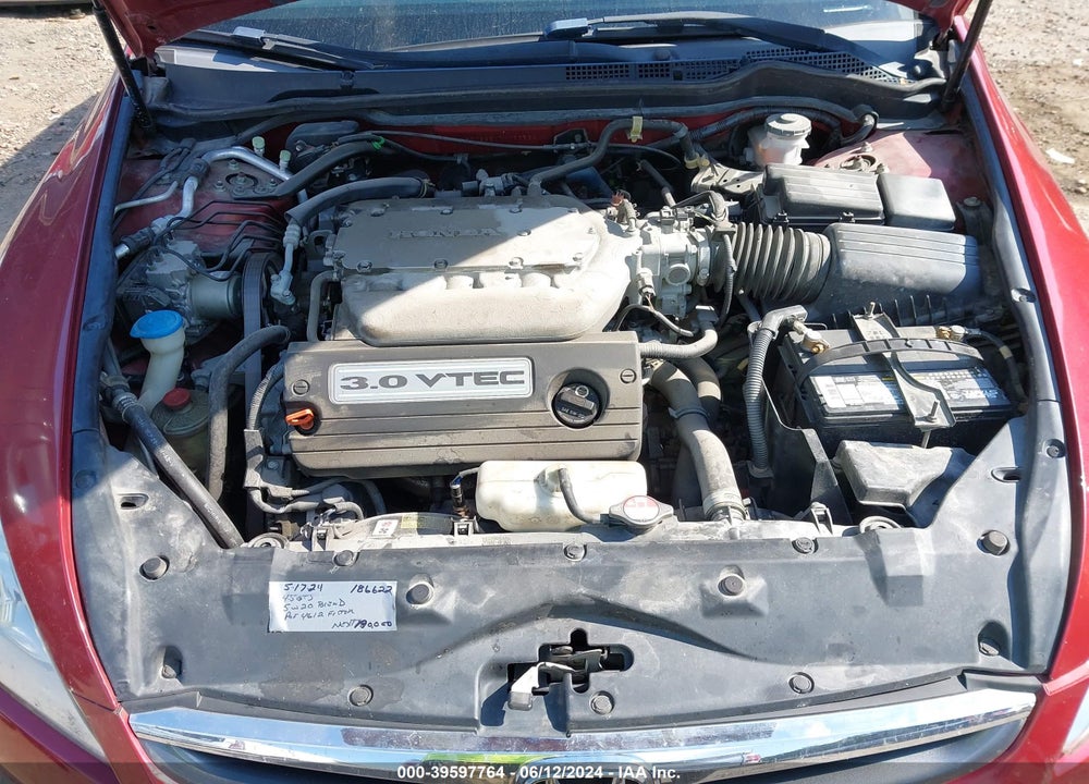 2007 HONDA ACCORD 3.0 EX VIN: 1HGCM665X7A033634