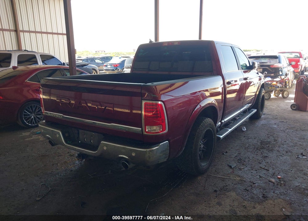 2017 RAM 1500 LIMITED  4X2 5'7 BOX VIN: 1C6RR6PT7HS550433