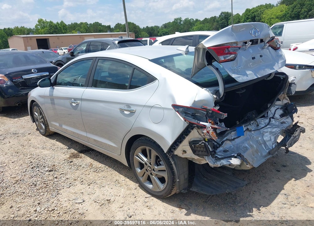 2017 HYUNDAI ELANTRA LIMITED VIN: KMHD84LFXHU066959