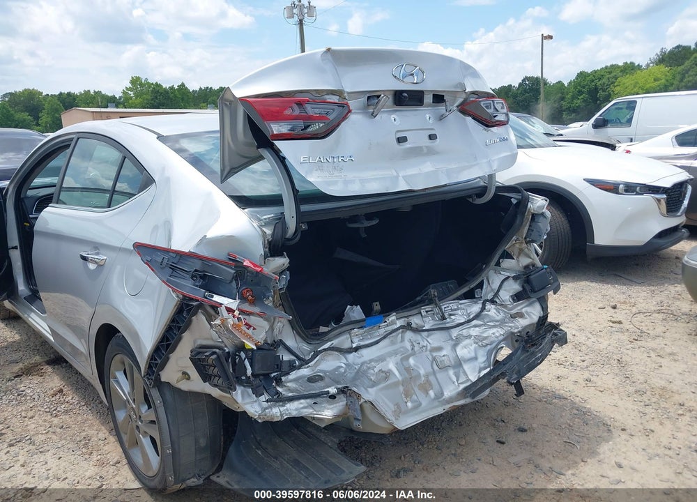 2017 HYUNDAI ELANTRA LIMITED VIN: KMHD84LFXHU066959