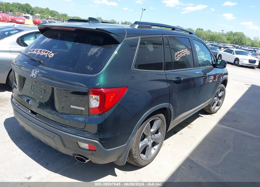 2019 HONDA PASSPORT TOURING VIN: 5FNYF7H9XKB001593
