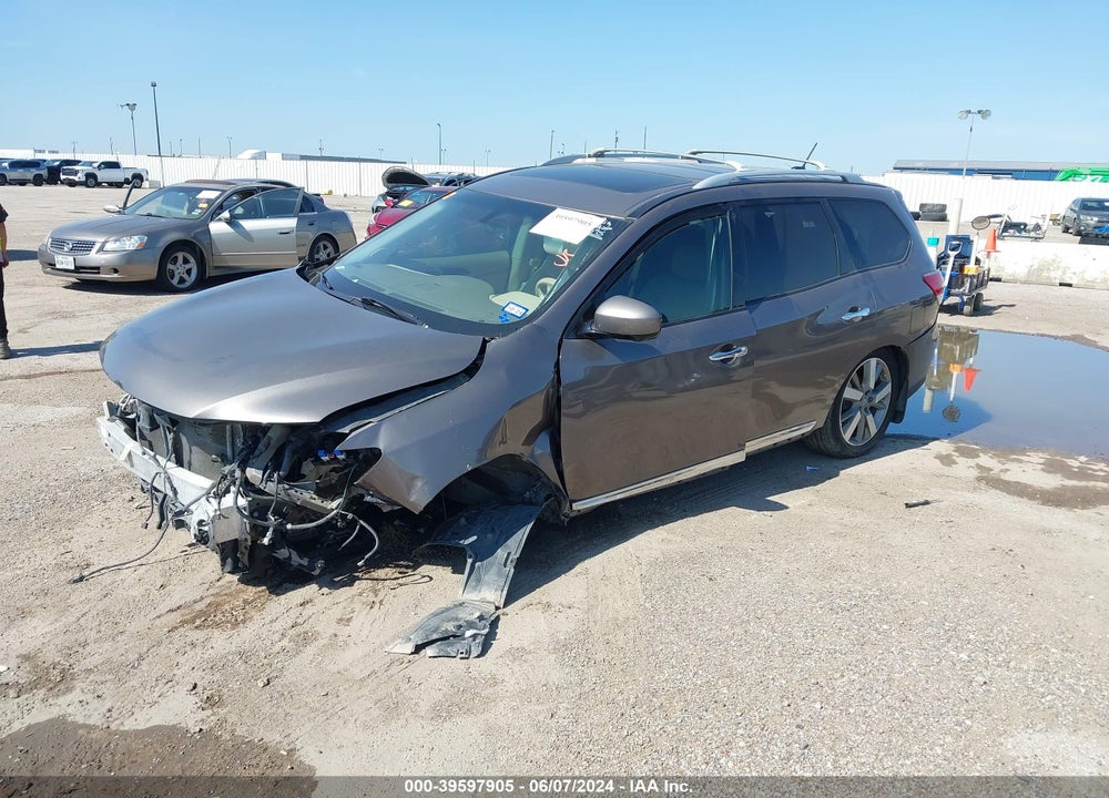 2014 NISSAN PATHFINDER PLATINUM VIN: 5N1AR2MM8EC698975