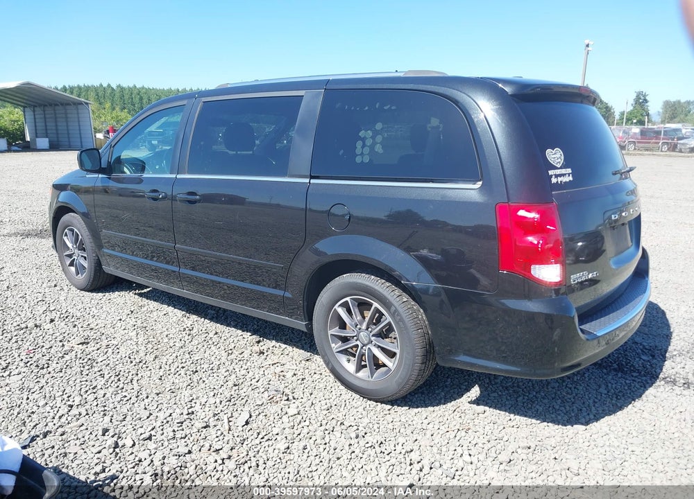 2017 DODGE GRAND CARAVAN SXT VIN: 2C4RDGCG0HR825552