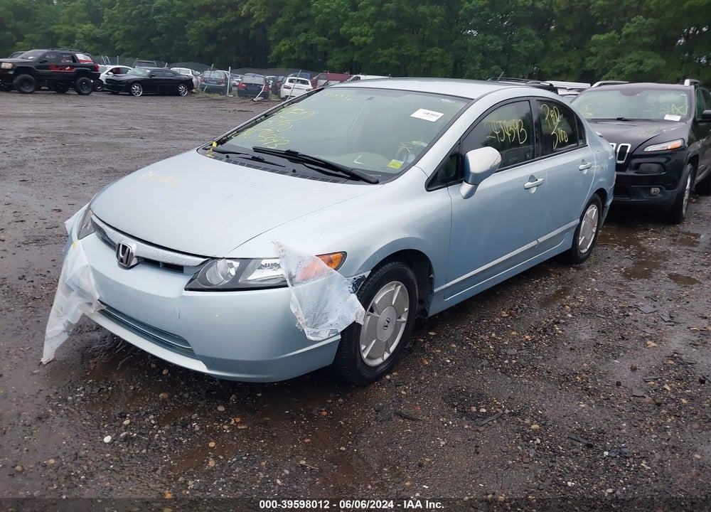 2008 HONDA CIVIC HYBRID VIN: JHMFA36298S013801