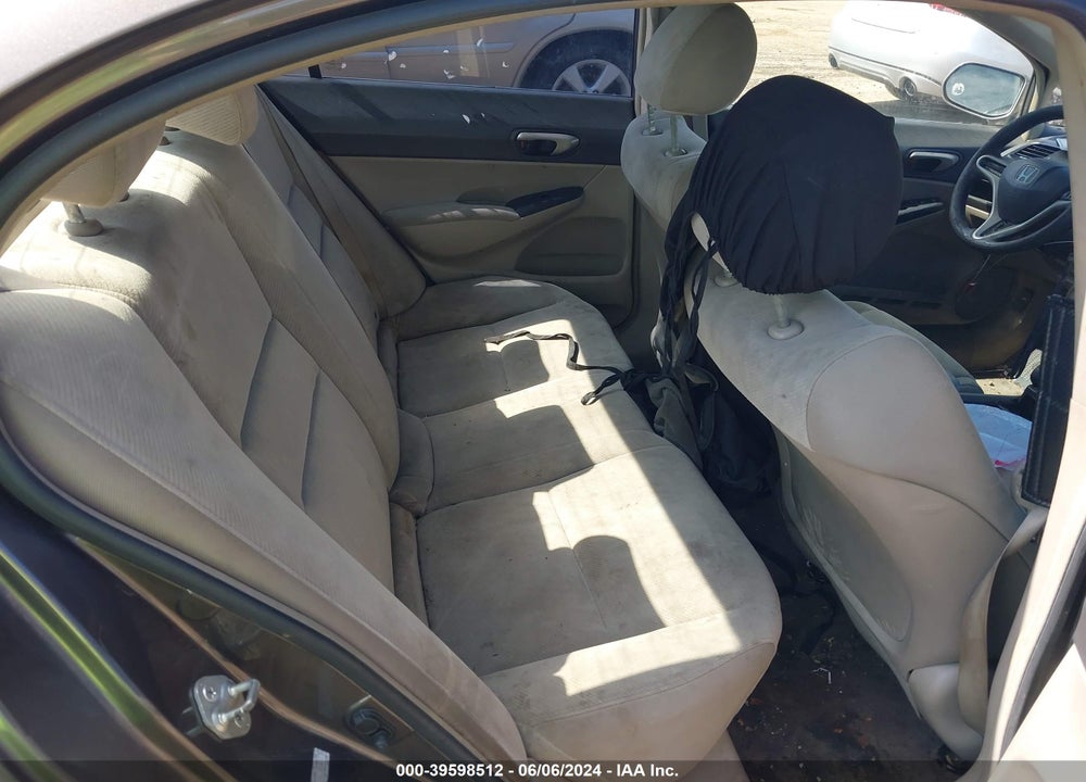 2010 HONDA CIVIC LX VIN: 19XFA1F58AE086439