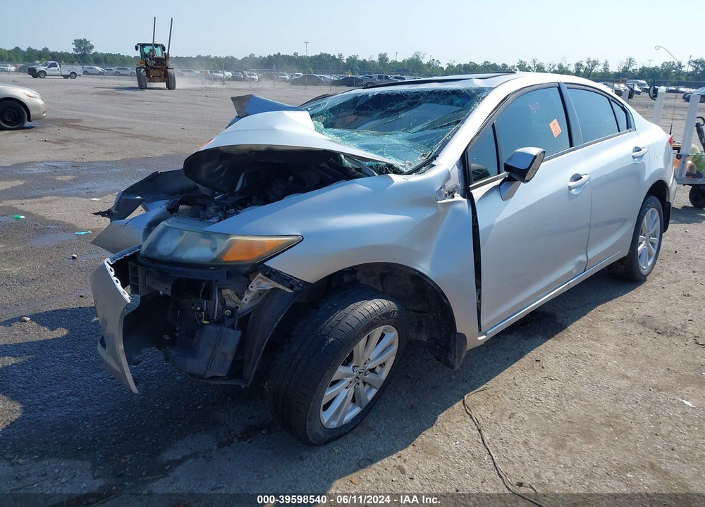 2012 HONDA CIVIC EX-L VIN: 2HGFB2F9XCH547123