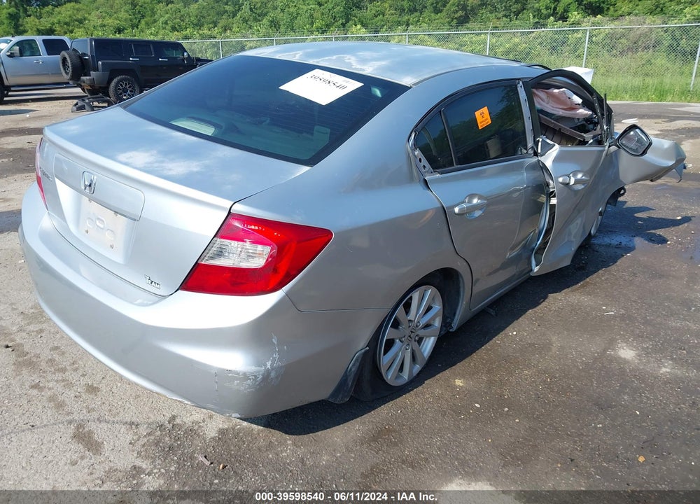 2012 HONDA CIVIC EX-L VIN: 2HGFB2F9XCH547123