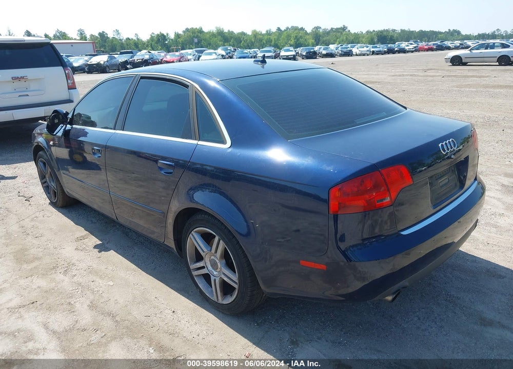 2006 AUDI A4 2.0T VIN: WAUAF78E56A052137