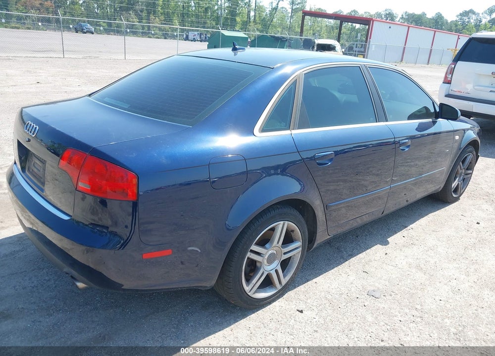 2006 AUDI A4 2.0T VIN: WAUAF78E56A052137