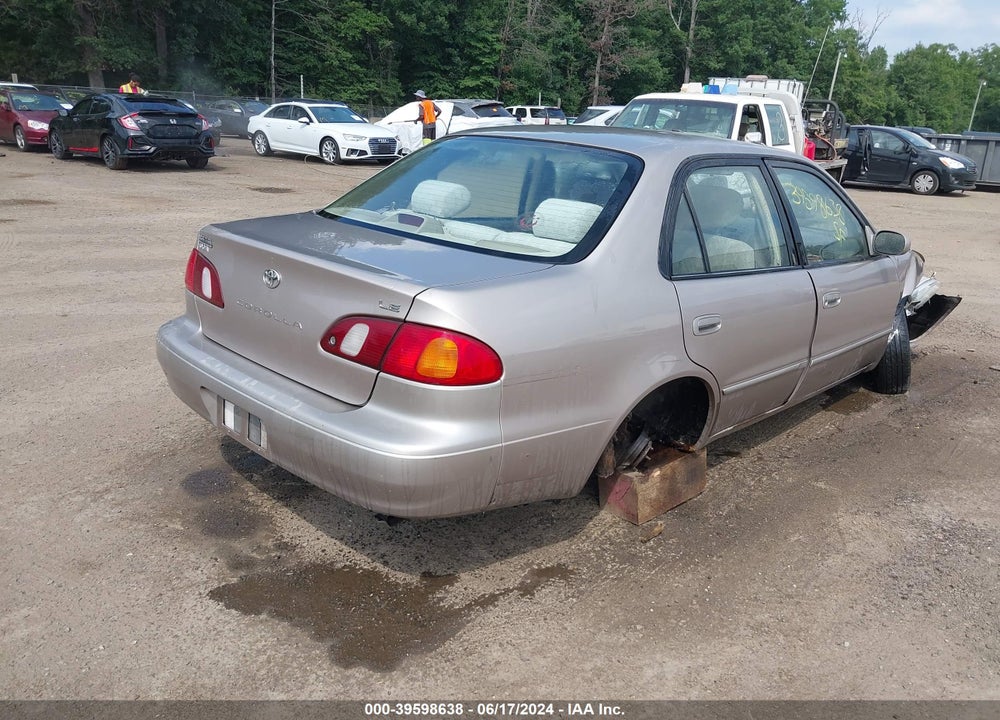 1998 TOYOTA COROLLA LE VIN: 2T1BR18E9WC050074