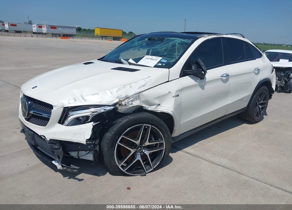 2019 MERCEDES-BENZ AMG GLE 43 COUPE 4MATIC VIN: 4JGED6EB3KA144187
