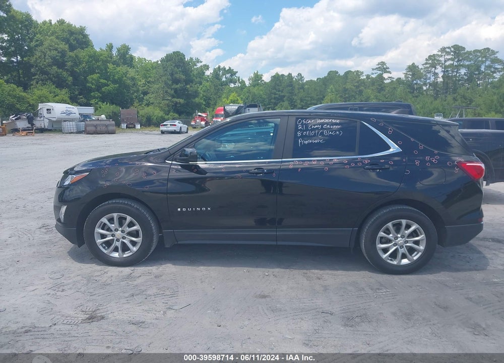 2021 CHEVROLET EQUINOX AWD LT VIN: 2GNAXUEV8M6103585