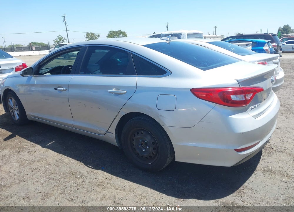 2016 HYUNDAI SONATA SE VIN: 5NPE24AF3GH350326