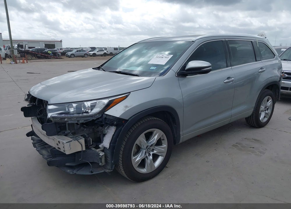 2017 TOYOTA HIGHLANDER LIMITED VIN: 5TDYZRFH6HS197615