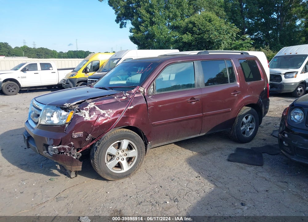2010 HONDA PILOT EX-L VIN: 5FNYF4H51AB005509