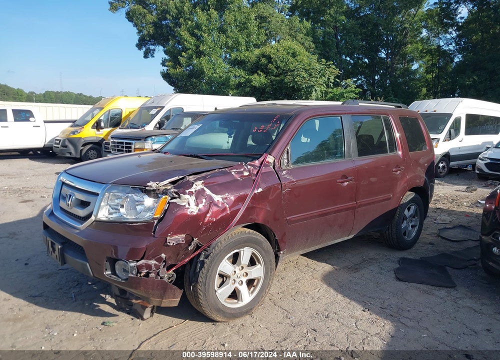 2010 HONDA PILOT EX-L VIN: 5FNYF4H51AB005509