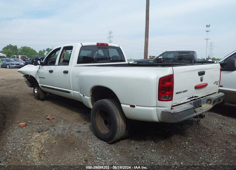 2005 DODGE RAM 3500 SLT/LARAMIE VIN: 3D7MS48C05G761315